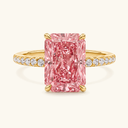 Isla Gold Radiant Solitaire Ring, view 9