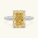 Isla Gold Radiant Solitaire Ring, view 11
