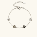 Mae Gold Clover Bracelet, view 13