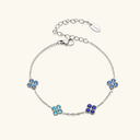 Mae Gold Clover Bracelet, view 15
