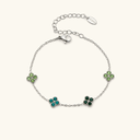 Mae Gold Clover Bracelet, view 16
