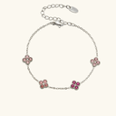 Mae Gold Clover Bracelet, view 12