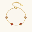 Mae Gold Clover Bracelet, view 8