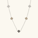 Mae Gold Clover Station Necklace, view 13
