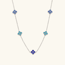 Mae Gold Clover Station Necklace, view 15