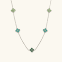 Mae Gold Clover Station Necklace, view 16
