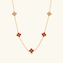 Mae Gold Clover Station Necklace, view 8