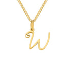Halle Gold Initial Necklace, view 26