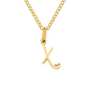 Halle Gold Initial Necklace, view 27