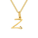 Halle Gold Initial Necklace, view 29