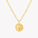 Josephine Gold Roman Coin Pendant Necklace, view 5