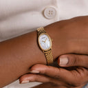 Fiona Vintage Mother-of-Pearl Gold Watch for Women, view 14