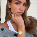 Fiona Vintage Mother-of-Pearl Gold Watch for Women, view 8