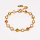 Elena White Zircon Charm Chain Bracelet, view 2