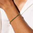 Angela Green Bezel Set Tennis Bracelet