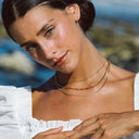 Cassandra Triple Layered Chain Necklace, view 2