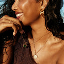 Irene Greek Coin Evil Eye Necklace, view 5