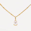 Alanna White Teardrop Stone Pendant Necklace, view 3