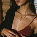 Arwen Dainty Cross Pendant Necklace, view 14