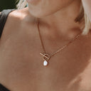 Aveline Freshwater Pearl Toggle Necklace, view 2