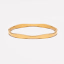 Yasmin Organic Wavy Gold Bangle