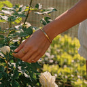 Yasmin Organic Wavy Gold Bangle, view 5