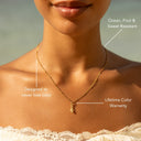 Linnea Gold Whale Pendant Necklace, view 9