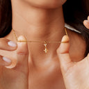 Linnea Gold Whale Pendant Necklace, view 2