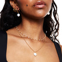 Bettina White Enamel Beaded Choker Necklace, view 8
