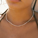 Savannah Tiny Freshwater Pearl Choker Necklace