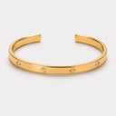 Kassia Starburst Zircon Cuff Bracelet, view 3